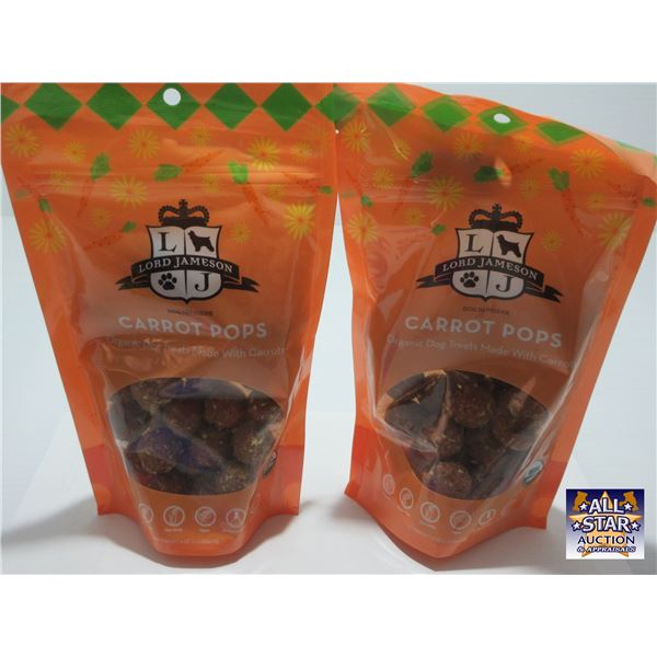 LORD JAMESON CARROT POPS ORGANIC DOG TREATS (170 GRAMS) - 2 BAGS