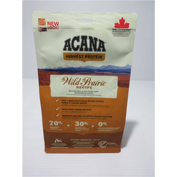 NEW:  ACANA WILD PRAIRIE RECIPE DOG FOOD (12 OZ)