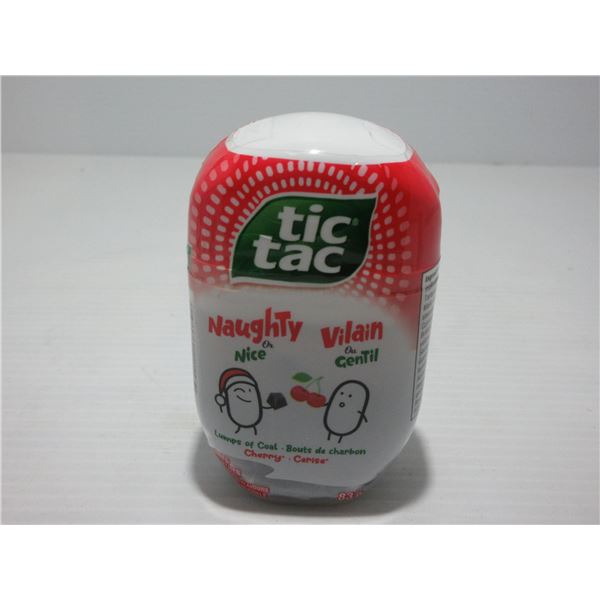 NEW:  TIC TAC "NAUGHTY OR NICE" LUMPS OF COAL CHERRY (83 G)