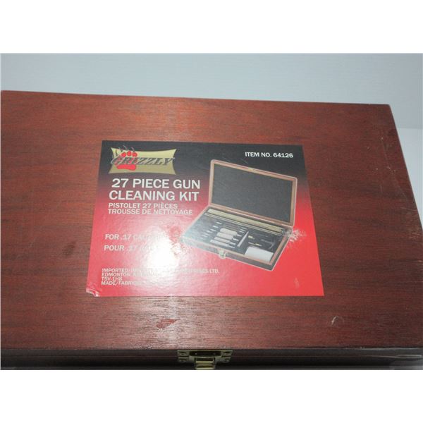 NEW:  GRIZZLY 27 PIECE GUN CLEANING KIT (FOR .17 CAL AND UP)