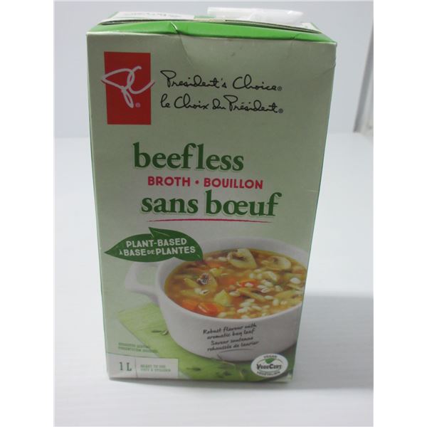 PC BEEFLESS BROTH (1L) - CARTON