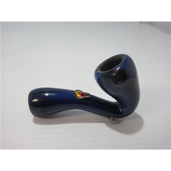 SEIZURE:  BLUE PIPE (BONG (APPROX. 3.5" L X 2" H)