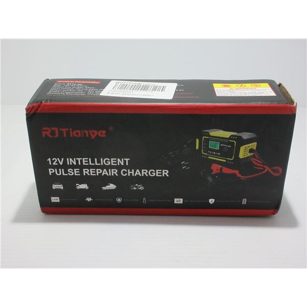 NEW:  12 VOLT INTELLIGENT PULSE REPAIR CHARGER (YELLOW)