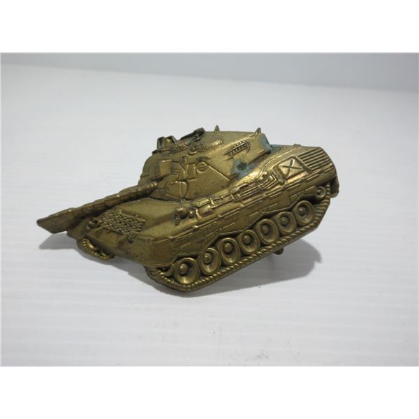 SEIZURE:  SOLID BRASS TANK BELT BUCKLE (#6070/1978)