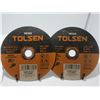 Image 1 : NEW:  2 TOLSEN 7" X 1/16" X 7/8" METAL CUTTING DISCS