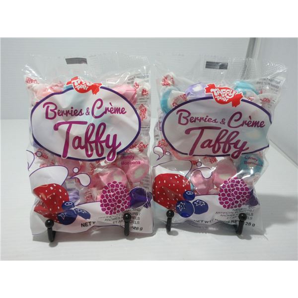 TAFFY TOWN BERRIES & CREAM TAFFY (128 G) - 2 PACKAGES