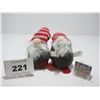 Image 2 : ESTATE:  2 CHRISTMAS GNOMES (STRIPES HATS/APPROX. 12" H)