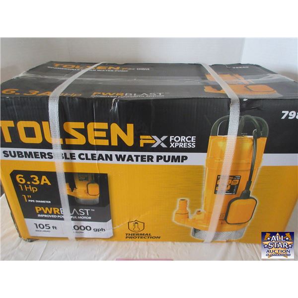 NEW:  TOLSEN SUBMERSIBLE CLEAN WATER PUMP