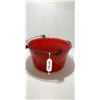 Image 1 : COLLECTIBLE:  RED ENAMEL POT (APPROX. 25 CM X 15 CM H)