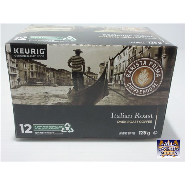 NEW:  KEURIG ITALIAN ROAST DARK COFFEE (12 PODS/126G) - PER BOX