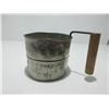 Image 2 : COLLECTIBLE:  FLOUR SIFTER "COMPLIMENTS OF THE INTERIOR NEWS - SMITHERS, BC" (2 CUPS)
