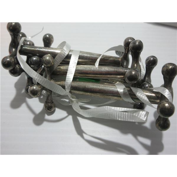 COLLECTIBLE:  4 SILVER TOYS/JACKS