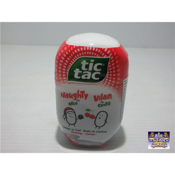 NEW:  TIC TAC "NAUGHTY OR NICE" LUMPS OF COAL CHERRY (83 G)