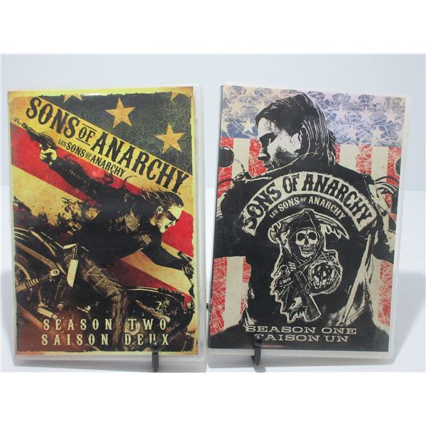 SEIZURE:  SON'S OF ANARCHY SEASON 1 & 2 DVD SET