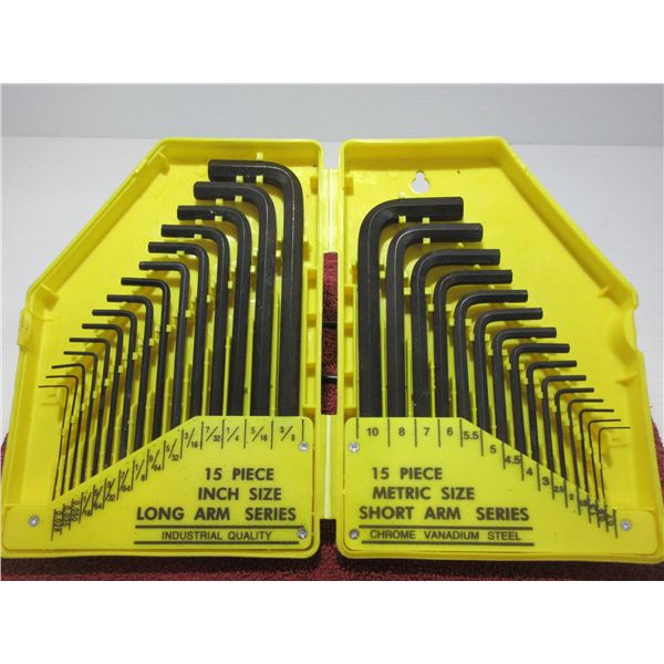 SEIZURE:  30 PIECE LONG/SHORT ARM SAI/METRIC ALLAN KEY SET