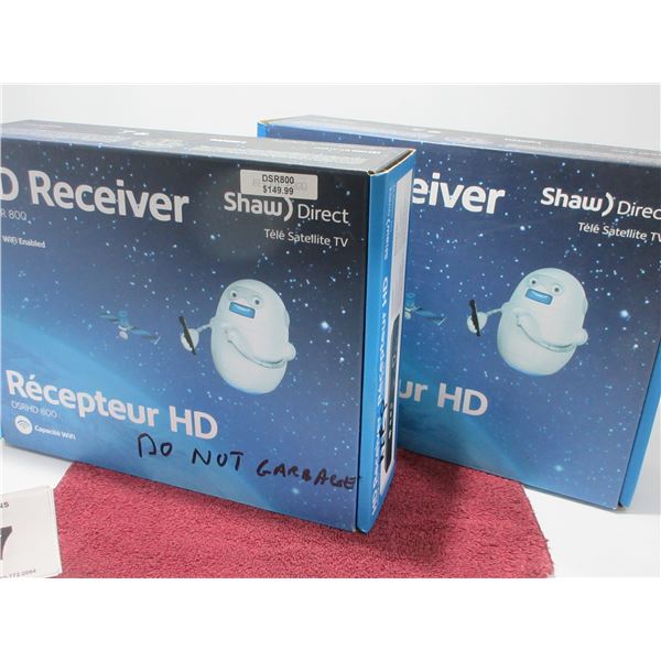 ESTATE:  2 SHAW HD SATELITTE RECEIVERS
