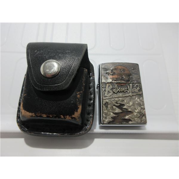 SEIZURE:  BALKANS NOW ZIPPO LIGHTER & BELT CASE