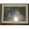 Image 1 : SEIZURE:  FRAMED WOLF PICTURE (44 X 33")
