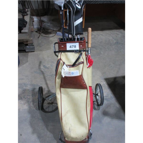 ESTATE:  GOLF CLUBS, CART, & BAG