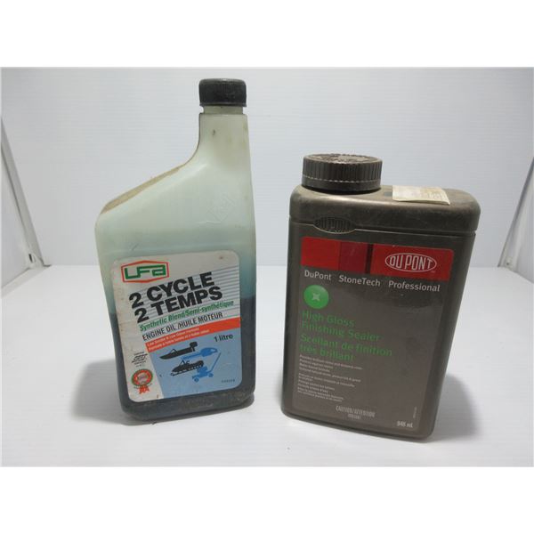 ESTATE:  HIGH GLOSS FINISHING SEALER & 2 CYCLE ENGINE OIL - 2 JUGS