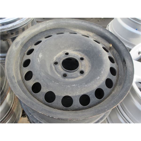 4 - 16" 5 STUD RIMS (BLACK)