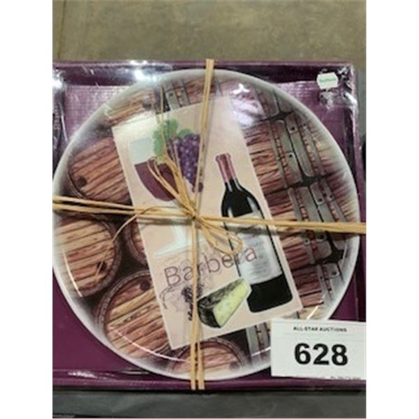 NEW:  WINE TRAY/PLATE