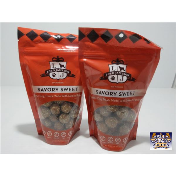 LORD JAMESON SAVORY SWEET ORGANIC DOG TREATS (170 GRAMS) - 2 BAGS