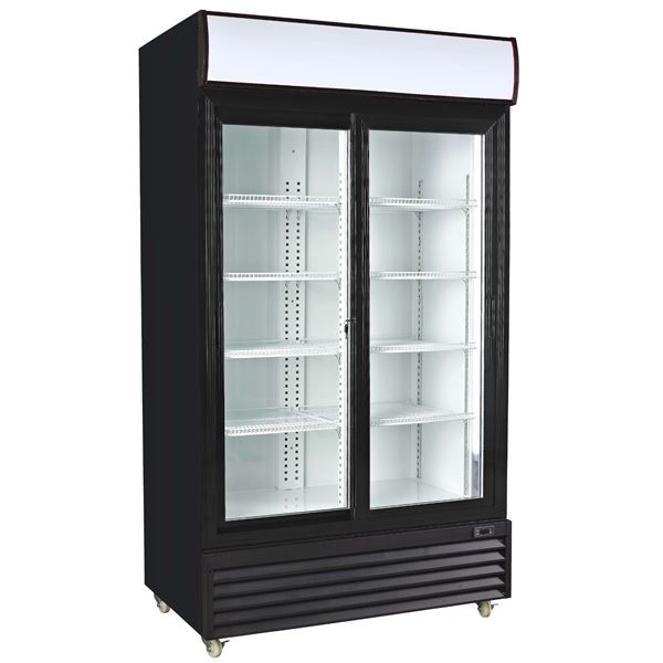 NEW:  UPRIGHT DOUBLE DOOR COOLER
