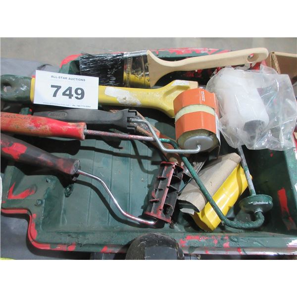 PAINT TRAY, ROLLERS, ETC