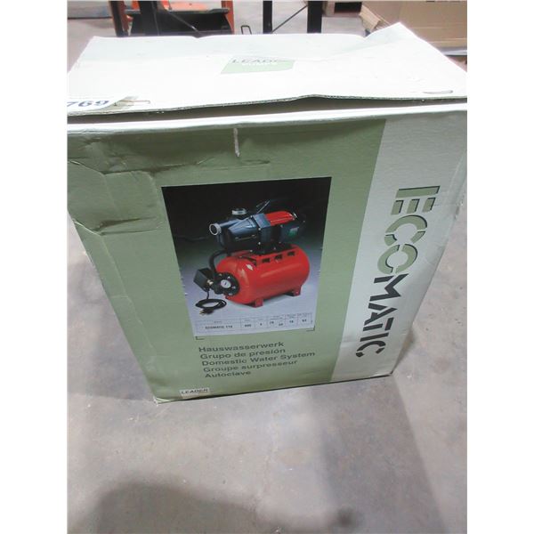 NEW:  ECOMATIC DOMESTIC WATER SYSTEM