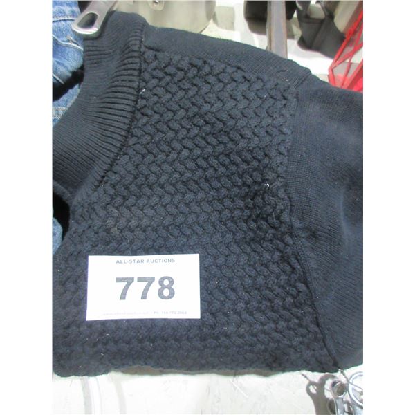 SEIZURE:  EMMANUAL UNGERO LINED ZIP FRONT SWEATER