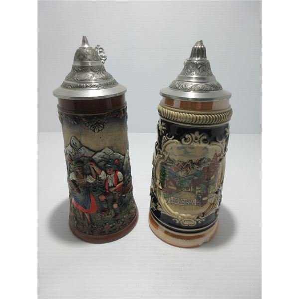 SEIZURE/COLLECTIBLE:  2 BEER STEINS (MADE IN GERMANY) (1 CHIPPED)