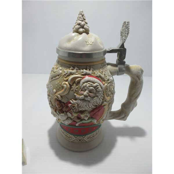 SEIZURE:  1995 AVON FATHER CHRISTMAS BEER STEIN (#1870)
