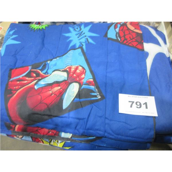 SEIZURE:  TWIN SIZE SPIDERMAN QUILT