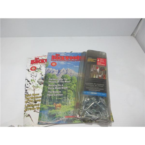 SEIZURE:  2 BACKWOODS MAGAZINES & LOCKING PEG HOOKS