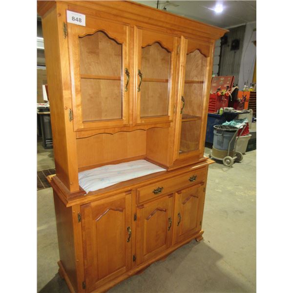 SEIZURE:  MAPLE BUFFET & HUTCH (2 PIECES)