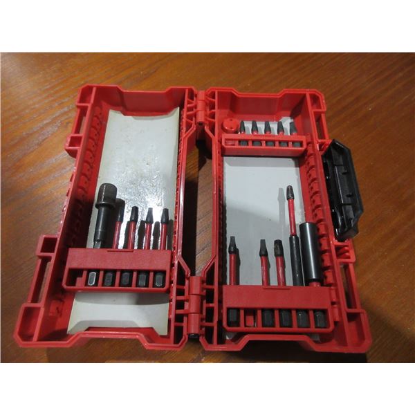 SEIZURE:  MILWAUKEE BIT SET (PARTIAL)