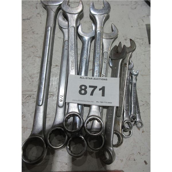SEIZURE:  13 SAE WRENCHES