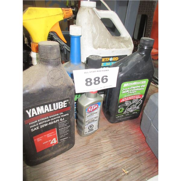 SEIZURE:  FUEL CLEANER, 2 CYCLE OIL, 4 STROKE OIL, RV BLACK STREAK REMOVER - 6 BOTTLES