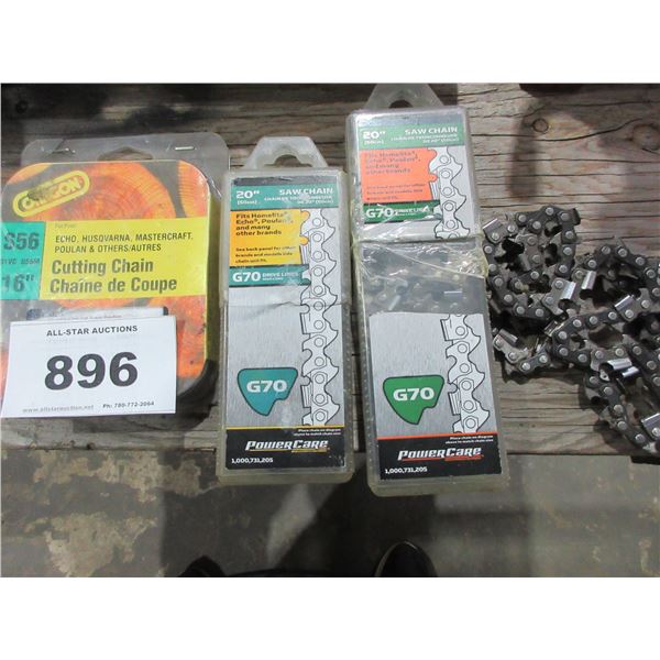 SEIZURE:  4 SAW CHAINS (2 X 20" & 16")