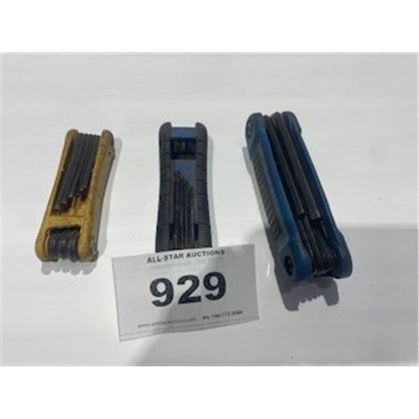 SEIZURE:  3 ALLEN WRENCH SETS