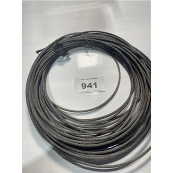 SEIZURE:  100' OF 5/16 CABLE (APPROX0