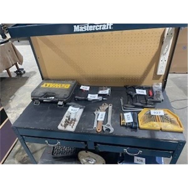 SEIZURE:  48" X 23" 2 DRAWER WORK STATION (MASTERCRAFT)