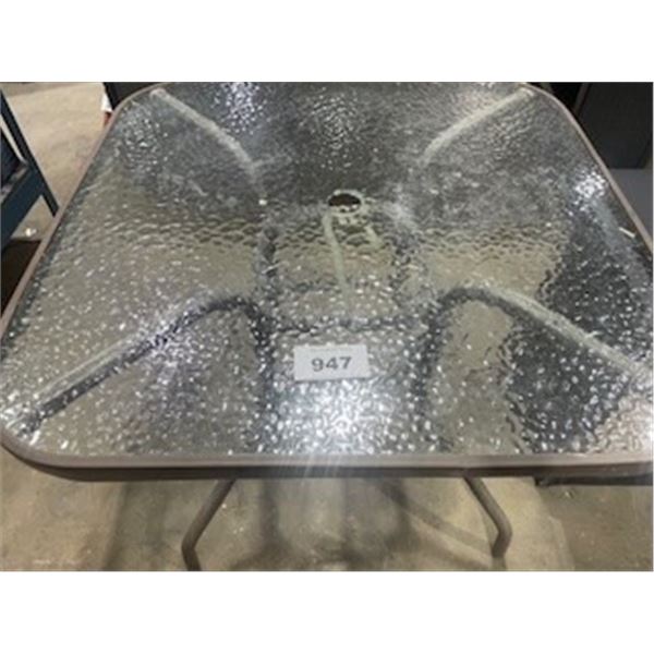 SEIZURE:  SQUARE PATIO TABLE (34 X 34")