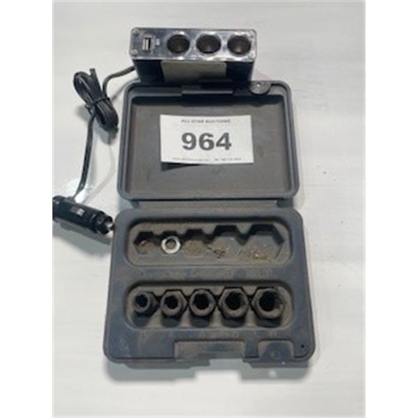 SEIZURE:  MULTI PORT DC CHARGE POINT & TOOLS FOR REMOVING STRIPPED BOLTS