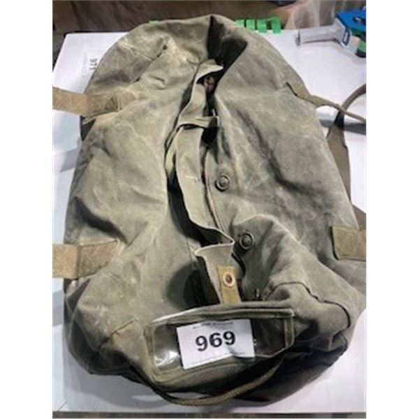 SEIZURE:  MILITARY DUFFEL BAG