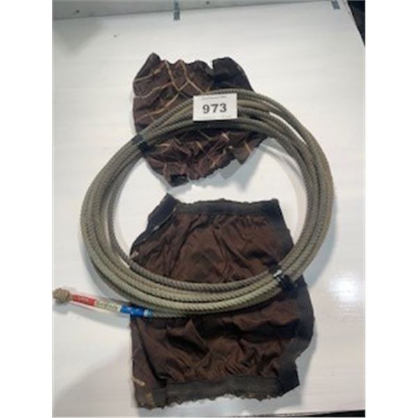 ESTATE:  LARIAT & 2 HORSE LEG WRAP COVERS