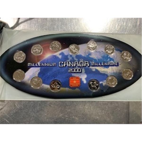 2000 CANADA MILLENIUM QUARTER SET