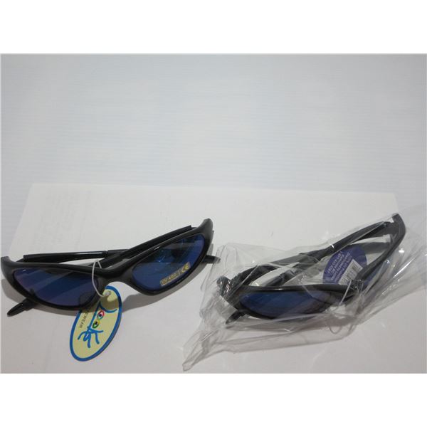 NEW:  BLACK SUNGLASSES - 2 PAIR