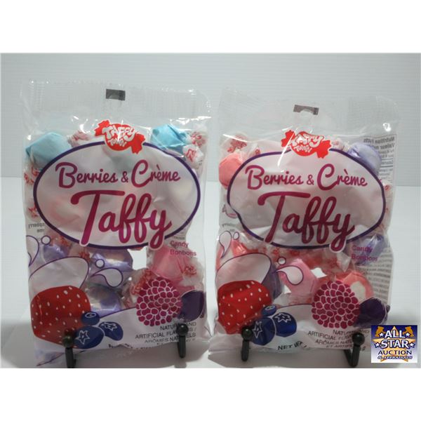 TAFFY TOWN BERRIES & CREAM TAFFY (128 G) - 2 PACKAGES